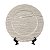 KIT 2 SOUSPLATS REDONDOS EM POLIPROPILENO COR NATURAL BORDA LISA  33 CM MESA POSTA - Imagem 1