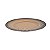 KIT 2 SOUSPLATS REDONDOS EM POLIPROPILENO DOURADO BORDA NEGRA 33 CM MESA POSTA - Imagem 3