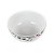 KIT 2 BOWLS EM CERAMICA ESMALTADA BRANCA ESTAMPA FLORES E FRUTOS 500 ML 13,8 CM MESA POSTA E UTILIDADE - Imagem 2