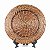 KIT 2 SOUSPLATS REDONDOS EM RATTAN MARROM 33 CM MESA POSTA - Imagem 1