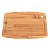 TÁBUA DE CORTE RETANGULAR EM BAMBU NATURAL 30 X 20 X 1 CM UTILIDADE COZINHA - Imagem 2