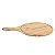 TÁBUA DE CORTE REDONDA COM CABO E ALÇA EM BAMBU NATURAL 44 X 23,5 X 1 CM UTILIDADE COZINHA - Imagem 3