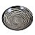 KIT 2 PRATOS FUNDOS LINHA CHEVRON EM CERAMICA PRETO E BRANCO 20,5 CM MESA POSTA - Imagem 4