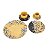 CONJUNTO XICARAS DE CAFÉ LINHA NOUVEAU EM CERAMICA AMARELA PIRES ESTAMPA AMARELA FLORAL 100 ML MESA POSTA 6 PEÇAS - Imagem 4