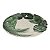 KIT 2 PRATOS RASOS LINHA MONACO TRAVATTURA EM CERAMICA BEGE ESTAMPA FOLHAS 26,3 CM MESA POSTA - Imagem 3