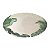 KIT 2 PRATOS FUNDOS LINHA MONACO TRAVATTURA EM CERAMICA BEGE ESTAMPA FOLHAS 22 CM MESA POSTA - Imagem 2