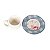 CONJUNTO XÍCARAS DE CAFÉ LINHA MONACO SOFT BLUE EM CERÂMICA BRANCA PIRES ESTAMPA BEGE AZUL ROSA 70 ML MESA POSTA 6 UNIDADES - Imagem 3