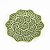 KIT 2 PRATOS DE SOBREMESA FOLHA VITORIA REGIA EM CERAMICA VERDE COBRE 21,5 CM MESA POSTA - Imagem 2