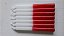 Vela palito Branca e Vermelho 18 cm 1 Kg - Imagem 1