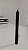 Vela palito preto 18 cm 1 un - Imagem 2