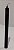 Vela palito preto 18 cm 1 un - Imagem 1