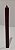 Vela palito marrom 18 cm 1 un - Imagem 1