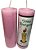 Vela de 7 dias rosa 15 cm 260 gr - Imagem 1
