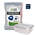 POTE RETANGULAR 350ML LINHA FREEZER E MICROONDAS COM 24 UNIDADES | GOUR MAX - Imagem 1
