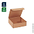 CAIXA DE PAPELÃO PARA TORTA ALTA PARDA 33X33X10CM – PCT C/ 50UN - Imagem 1