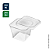 POTE QUADRADO TRANSPARENTE 250ML PCT C/ 240UN - Imagem 1