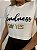 T-shirt Cropped Kindness Off White - Imagem 4