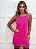 Vestido Maisa Curto Básico Rosa Chiclete - Imagem 1