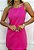 Vestido Maisa Curto Básico Rosa Chiclete - Imagem 3