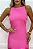 Vestido Maisa Curto Básico Rosa Chiclete Claro - Imagem 3