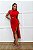 Vestido Midi Fenda Celine Vermelho - Imagem 2