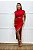 Vestido Midi Fenda Celine Vermelho - Imagem 1