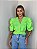 Blusa Cropped Manga Princesa Alícia Verde - Imagem 2