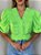 Blusa Cropped Manga Princesa Alícia Verde - Imagem 4