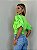 Blusa Cropped Manga Princesa Alícia Verde - Imagem 6