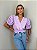 Blusa Cropped Manga Princesa Alícia Lilás - Imagem 3