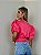 Blusa Cropped Manga Princesa Alícia Rosa - Imagem 6