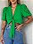 Blusa Amarração Manga Bordada Eva Verde - Imagem 3