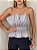 Blusa Tomara Que Caia Peplum Hebe Cinza - Imagem 1