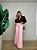 Calça Jeans  Loose Rosa Bisne Farm - Imagem 1