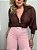 Calça Jeans  Loose Rosa Bisne Farm - Imagem 2