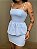 Conjunto Alfaiataria Peplum Esther Azul Bebê - Imagem 1