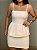 Conjunto Alfaiataria Peplum Esther Bege Areia - Imagem 1