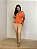 Blusa Peplum Plissada Antônia Laranja - Imagem 2