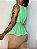 Blusa Peplum Plissada Antônia Verde - Imagem 5
