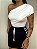 Short Anita Preto Listra Branca - Imagem 2