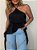 Blusa Plissada Boêmia Preta - Imagem 1