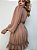 Vestido Curto Boho Boêmia Marrom Claro - Imagem 7