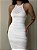 Vestido Midi Tricot Modal Trancoso Branco - Imagem 4