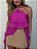 Blusa Plissada Boêmia Rosa Fúcsia - Imagem 9