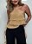Blusa Plissada Boêmia Marrom Claro - Imagem 7