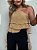 Blusa Plissada Boêmia Marrom Claro - Imagem 10