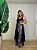 Túnica Boho Babados Chloe Azul Marinho - Imagem 4