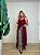 Túnica Boho Babados Chloe Vermelho Vinho - Imagem 3