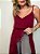 Túnica Boho Babados Chloe Vermelho Vinho - Imagem 2