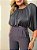 Blusa Cropped Cetim Malu Cinza Chumbo - Imagem 10